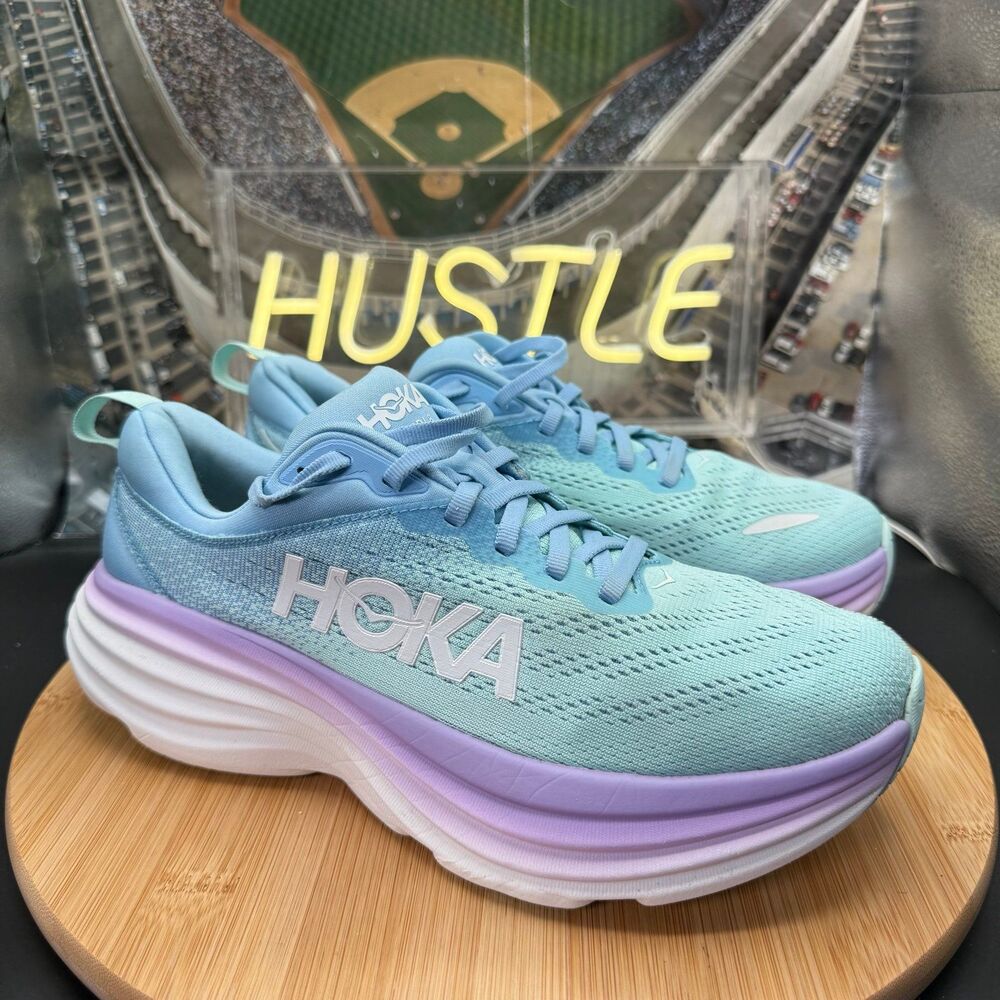 Hoka One One Bondi 8 Airy Blue Sunlit Ocean (Women's) Sz 8B